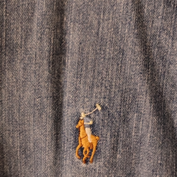 Ralph Lauren Casual Blue Button Down Shirt Vintage 1990s - Picture 3 of 5